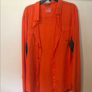 Under Armour long sleeve collared fishing shirt